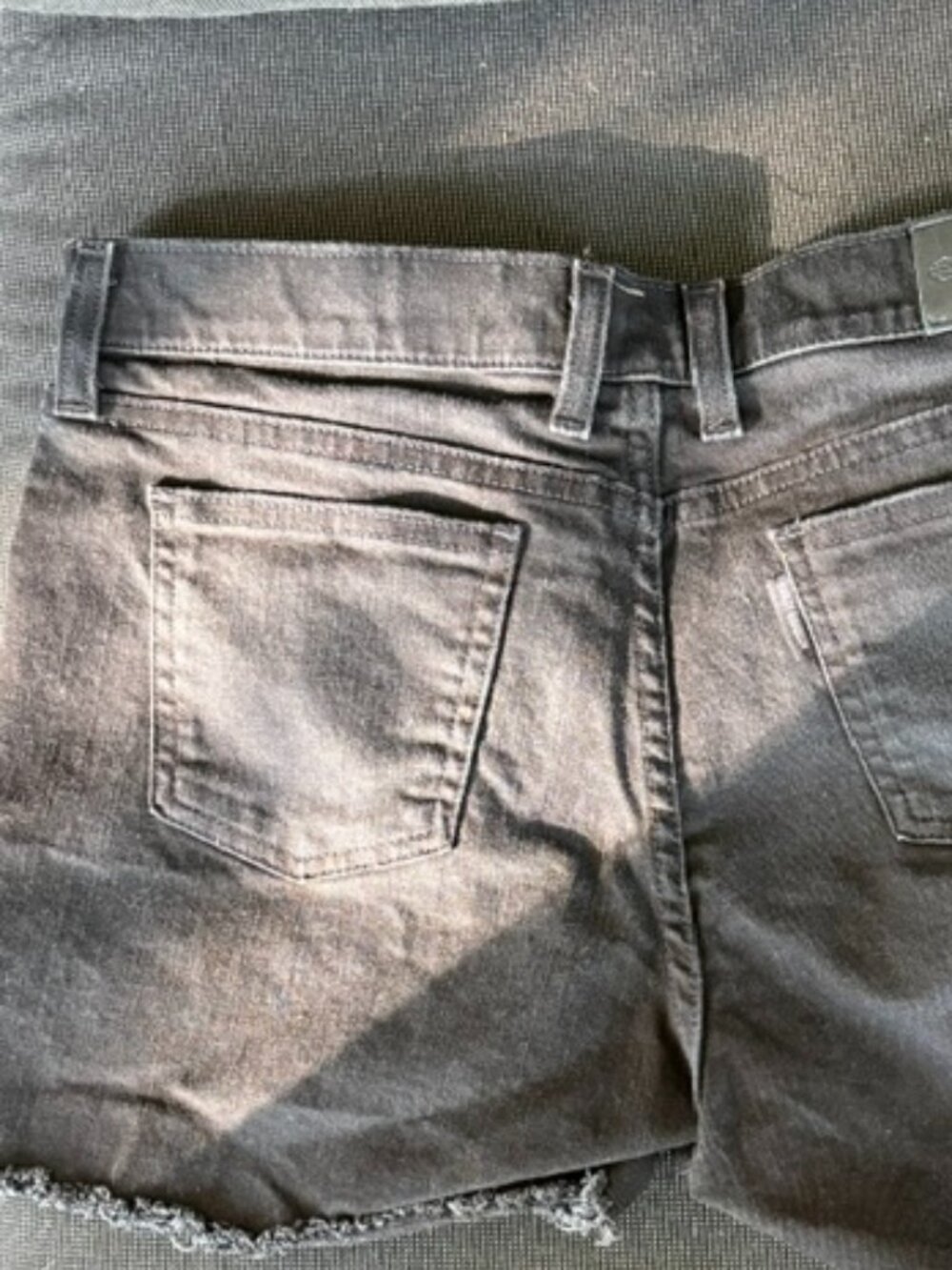 HARLEY DAVIDSON DAISY DUKES BLACK DENIM SHORTS